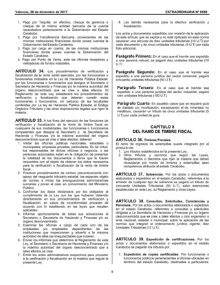 Nueva ley de timbre fiscal estado Carabobo 2018 | PDF