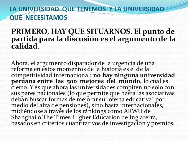 Proyecto nueva ley universitaria peru pdf