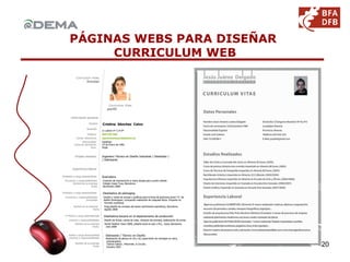 PÁGINAS WEBS PARA DISEÑAR  CURRICULUM WEB 