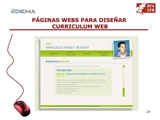 PÁGINAS WEBS PARA DISEÑAR  CURRICULUM WEB 