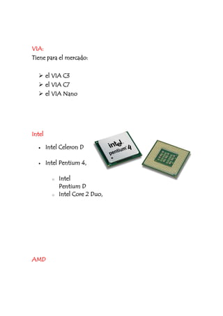 Nuevas generaciones de microprocesadores