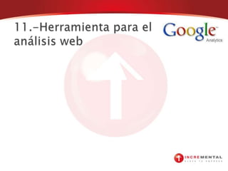 5.-Herramienta SMO -Es una excelente fuente de referencias a tu página webPermite explicar soluciones a los clientesHacer demostraciones de productosResponder preguntas frecuentesPresentar casos de éxitoPosicionarte como un expertoDesarrollar una comunidad de seguidoresPromocionar eventos utilizando videos añejosGoogle utilizara videos próximamente en Adwords