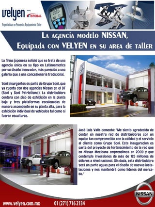 Nuevas instalaciones nissan mx  velyen lic istobal 2012