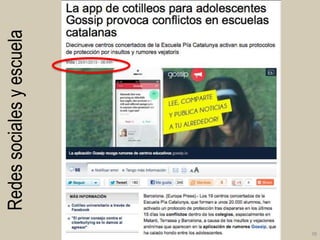 38

Redes sociales y escuela

 
