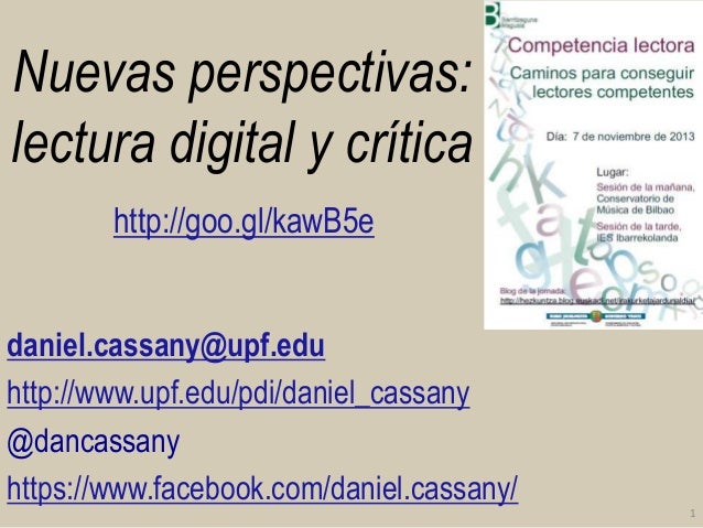 Nuevas perspectivas lectura digital y crítica