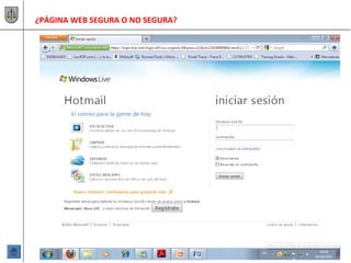 ¿PÁGINA WEB SEGURA O NO SEGURA?
 