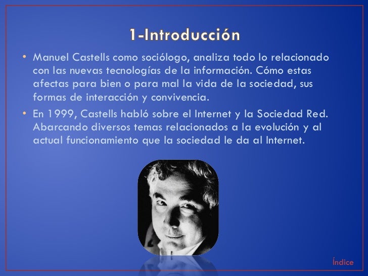 La sociedad red manuel castells resumen