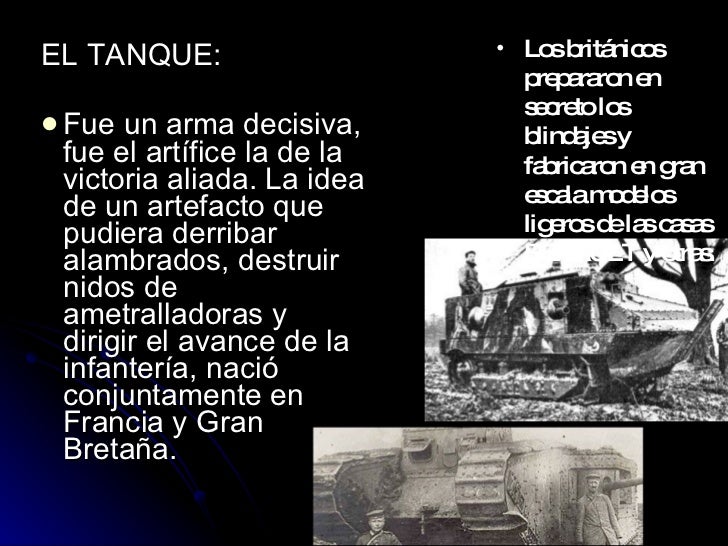 Nuevas Tecnologias Primera Guerra Mundial