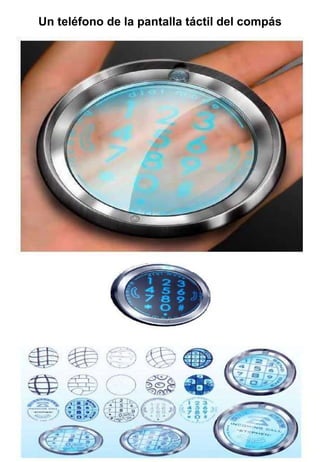 Un teléfono de la pantalla táctil del compás 