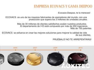 Catalogo robot aspirador deepoo