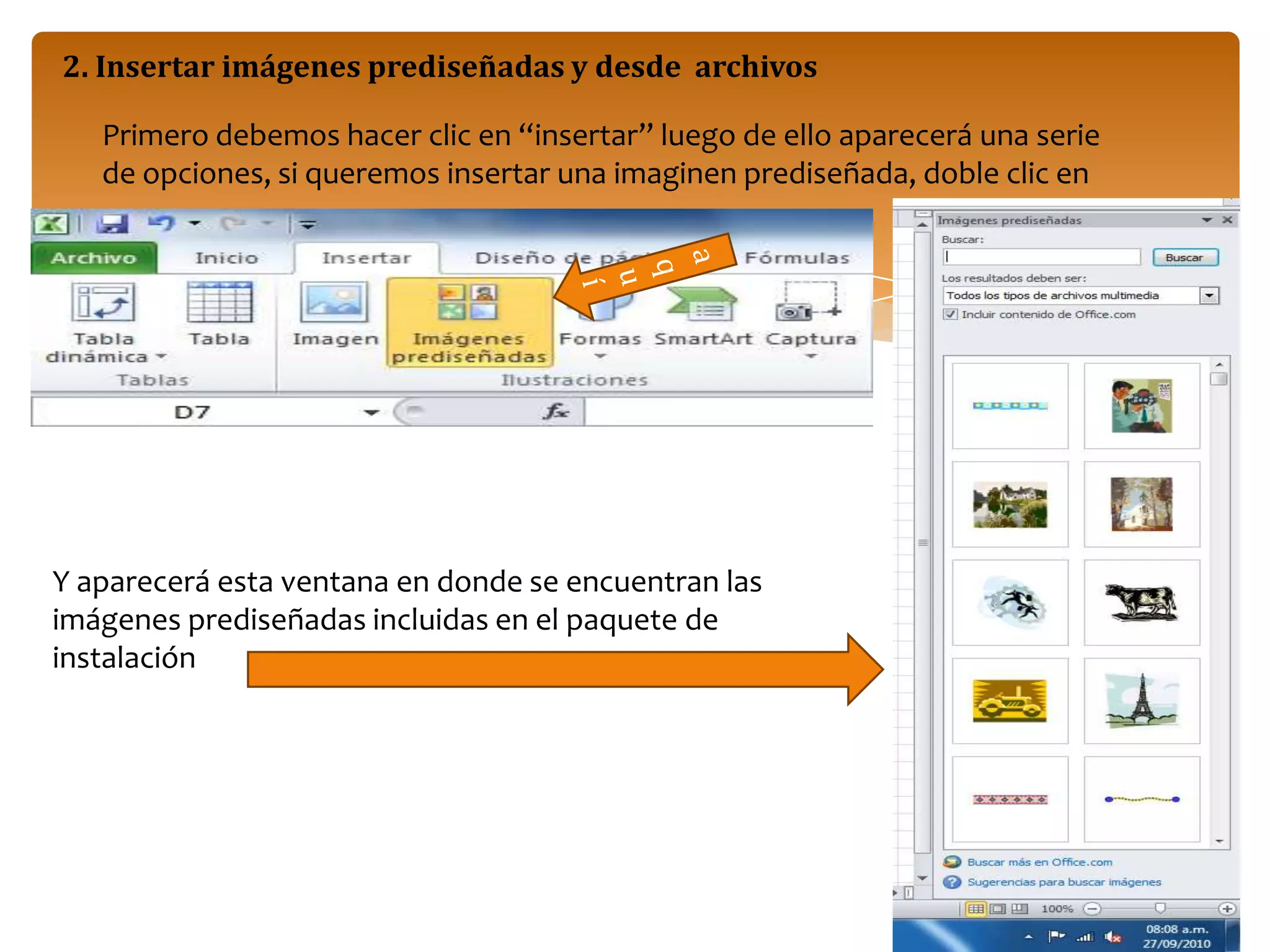 Al aparecer la ventana hacemos doble clic en Microsoft officeAl hacer doble clic nuevamente hacemos doble clic en Microsoft Excel 2010, para entrar 