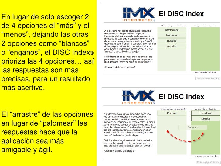 Nuevo DISC Index por Innermetrix