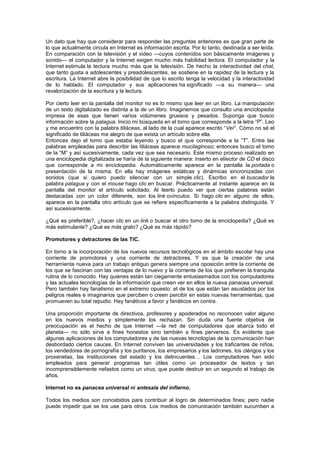 LECTURA Y ESCRITURA EN LA ERA DIGITAL | DOCX