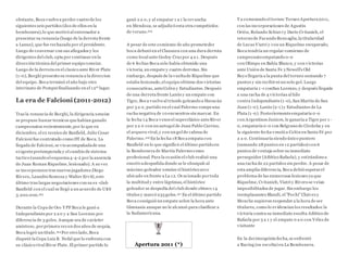 obstante, Boca vuelvea perder cuatro de los
siguientes seis partidos (dos de ellos en la
bombonera),lo que motivó al entrenador a
presentar su renuncia (luego de la derrota frente
a Lanus), que fue rechazada por el presidente.
Luego de conversar con sus allegados y los
dirigentes del club, opta por continuar en la
dirección técnica del primer equipo xeneize.
Luego de la derrota en el clasico ante River Plate
(1-0), Borghi presento su renuncia a la direccion
del equipo. Boca terminó el año bajo otro
interinato de Pompei finalizando en el 12º lugar.
La era de Falcioni (2011-2012)
Tras la renuncia de Borghi, la dirigencia xeneize
se propuso buscar tecnicos quehabían ganado
campeonatos recientemente,por lo que en
diciembre, el ex tecnico de Banfield, Julio Cesar
Falcioni fue contratado como DT de Boca. La
llegada de Falcioni, se vio acompañadade una
exigentepretemporada y el cambio de sistema
tactico (usando el esquema4-4-2 por la ausencia
de Juan Roman Riquelme, lesionado). A su vez
se incorporaron tres nuevos jugadores:Diego
Rivero, Leandro Somoza y Walter Erviti, este
último tras largas negociaciones con su ex -club
Banfield con el cual se llegó a un acuerdo de U$S
3.200.000.213
Durante la Copa de Oro Y PF Boca le ganó a
Independientepor 2 a 0 y a San Lorenzo por
diferencia de 3 goles. Aunque sea de carácter
amistoso, porprimera vez en dos años de sequia,
Boca logró un título.214 Por otro lado,Boca
disputó la Copa Luis B. Nofal que lo enfrenta con
su clásico rival River Plate. El primer partido lo
ganó 2 a 0, y al empatar 1 a 1 la revancha
en Mendoza, se adjudicó esta otra competición
de verano.215
A pesar de este comienzo de año prometedor
boca debutó en el Clausura con una dura derrota
como local ante Godoy Cruz por 4 a 1. Después
de 6 fechas Boca solo había obtenido una
victoria, un empate y cuatro derrotas. Sin
embargo, después de la vueltade Riquelme que
estaba lesionado,el equipo obtiene dos victorias
consecutivas, anteColón y Estudiantes. Después
de una derrota frente Lanús y un empate con
Tigre, Boca vuelveal triunfo goleando a Huracán
por 3 a 0, partido en el cual Palermo rompeuna
racha negativa de 10 encuentros sin marcar. En
la fecha 14 Boca venceel superclásico anteRiver
por 2 a 0 con un autogol de Juan Pablo Carrizo,
el arquero rival,y con un gol de cabeza de
Palermo.216 En la fecha 18 Boca empata con
Banfield en lo que significó el último partido en
la Bombonera de Martín Palermo como
profesional. Para la ocasión el club realizó una
emotivadespedida donde se le obsequió al
máximo goleador xeneize el histórico arco
ubicado en frente a La 12. Ovacionado portoda
la multitud y entre lágrimas, el histórico
goleador se despedía del club donde obtuvo 14
títulos y marcó 235 goles.217 En el último partido
Boca consiguió un empate sobre la hora ante
Gimnasia aunque no le alcanzó para clasificar a
la Sudamericana.
Apertura 2011 (*)
Y a comenzado el torneo Torneo Apertura2011,
con las incorporaciones de Agustín
Orión, Rolando Schiavi y Darío Cvitanich, el
retorno de Facundo Roncaglia,la titularidad
de Lucas Viatri y con un Riquelme recuperado,
Boca tendría un regular comienzo de
campeonato empatando 0-0
con Olimpo en Bahía Blanca, y con victorias
ante Unión de Santa Fe yNewell's Old
Boys llegaría a la punta del torneo sumando 7
puntos y sin recibirni un solo gol. Luego
empataría 1-1 conSan Lorenzo, y después llegaría
a una racha de 4 victorias al hilo
contra Independiente(1-0), San Martín de San
Juan (1-0), Lanús (2-1) y Estudiantes de La
Plata (1-0). Posteriormenteempataría 0-0
con Argentinos Juniors, le ganaría a Tigre por 1-
0, empataría 0-0 con Belgrano de Córdoba y en
la siguiente fecha venció a Colón en Santa Fé por
2 a 0. Continuaría siendo único puntero
(sumando 28 puntos en 12 partidos) con 6
puntos de ventaja sobre su inmediato
perseguidor (Atlético Rafaela), y estirándosea
una racha de 22 partidos sin perder. A pesar de
esta amplia diferencia, Boca debió superarel
problema de las numerosas lesiones ya que
Riquelme, Cvitanich, Viatri y Rivero se veían
imposibilitados de jugar. Sin embargo los
reemplazantes Blandi, el "Pochi"Chávez y
Mouche supieron responder a la hora de ser
titulares, como lo evidencian los resultados:la
victoria contra su inmediato escolta Atlético de
Rafaela por 3 a 1 y el empate 0 a 0 con Vélez de
visitante
En la decimoquinta fecha, se enfrentó
a Racing (su escolta) en La Bombonera.
 