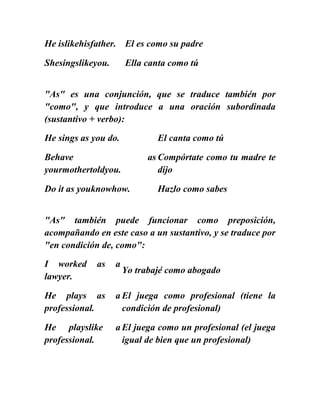 Estructura de los verbos  modales