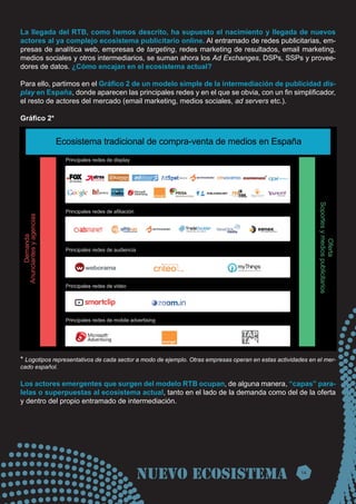 La llegada del RTB, como hemos descrito, ha supuesto el nacimiento y llegada de nuevos
actores al ya complejo ecosistema p...