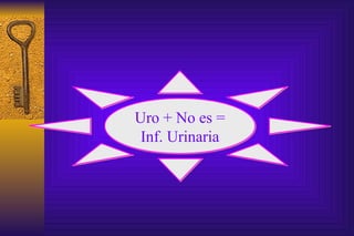 Uro + No es = Inf. Urinaria 