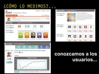 conozcamos a los
usuarios...
¿CÓMO LO MEDIMOS?...
 