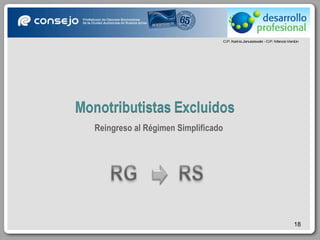 Reingreso al Régimen Simplificado 