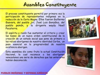 Ley de Demarcación y garantía de hábitat y tierras de los pueblos indígenas)Pueblos Indígenas  y  Sistemas Jurídicos