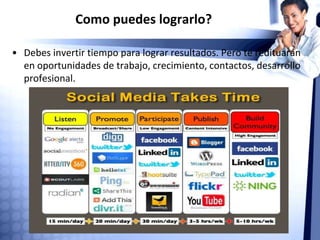 Acción
• Empieza definiendo tu marca personal.
• Gestiona los medios que ahora utilizas en la dirección que haz
definido.
• Usa los otros medios uno a la vez y conecta todos. Asigna el
mismo nombre para todos. El que deseas promover. El tuyo o el
de tu marca.
Si quieres ideas contáctame: @ValdezVera lnkd.in/6pihu5 #in
 