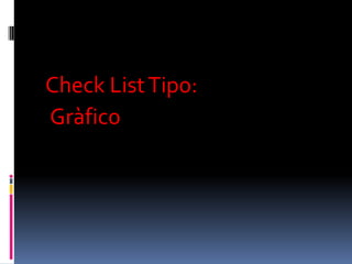 Check List Tipo:
Grfico
 