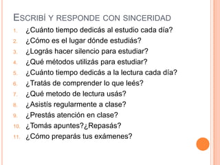 Para conocernos mas y mejor.