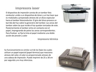 diapositivas sobre la impresora