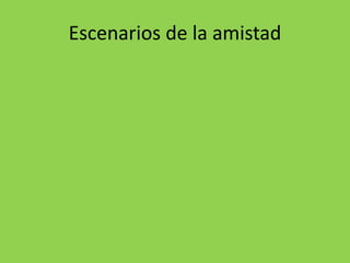 Escenarios de la amistad
 