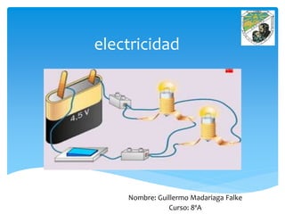 electricidad
Nombre: Guillermo Madariaga Falke
Curso: 8ºA
 