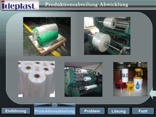 Produktionsabteilung Abwicklung 