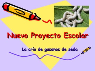 Nuevo Proyecto Escolar
   La cría de gusanos de seda
 