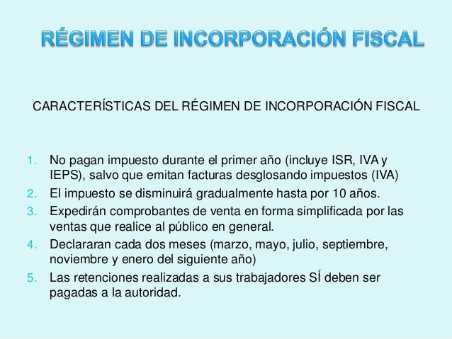 Nuevo Régimen De Incorporación Fiscal