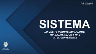 SISTEMALO QUE TE PERMITE DUPLICARTE,
TRABAJAR MEJOR Y MÁS
INTELIGENTEMENTE
 