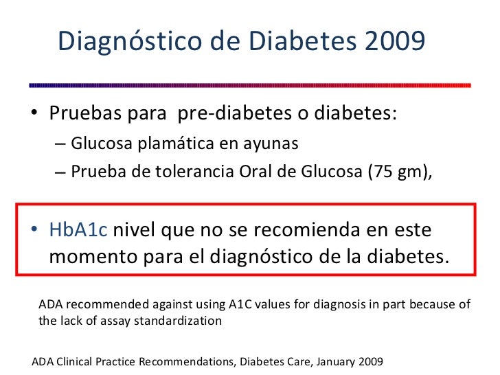 Nuevos criterios de diabetes Nuevos criterios de diabetes