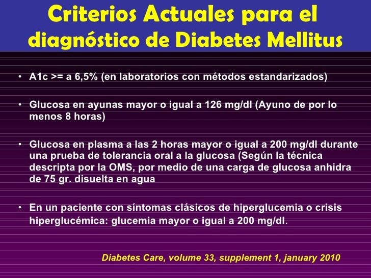 Nuevos Criterios Y Clasificacion De La Diabetes Mellitus Nuevos Criterios Y Clasificacion De La Diabetes Mellitus