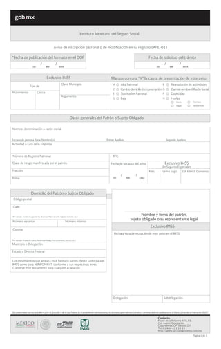 “De conformidad con los artículos 4 y 69-M, fracción V de la Ley Federal de Procedimiento Administrativo, los formatos par...