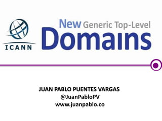 JUAN PABLO PUENTES VARGAS
@JuanPabloPV
www.juanpablo.co

 