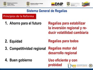 Des Regalias Nuevo sistema general de regalias. | PPTX
