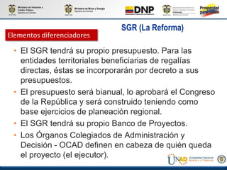 Nuevo sistema general de regalias. | PPTX