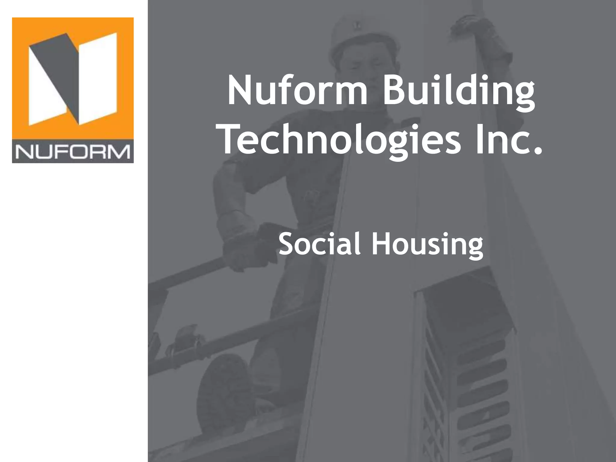 Nuform Work Nuform social housing | PPT