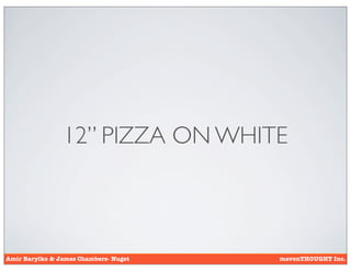 12’’ PIZZA ON WHITE



Amir Barylko & James Chambers- Nuget   mavenTHOUGHT Inc.
 