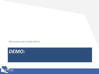 DEMO:
Gitversion.exe simple demo
 