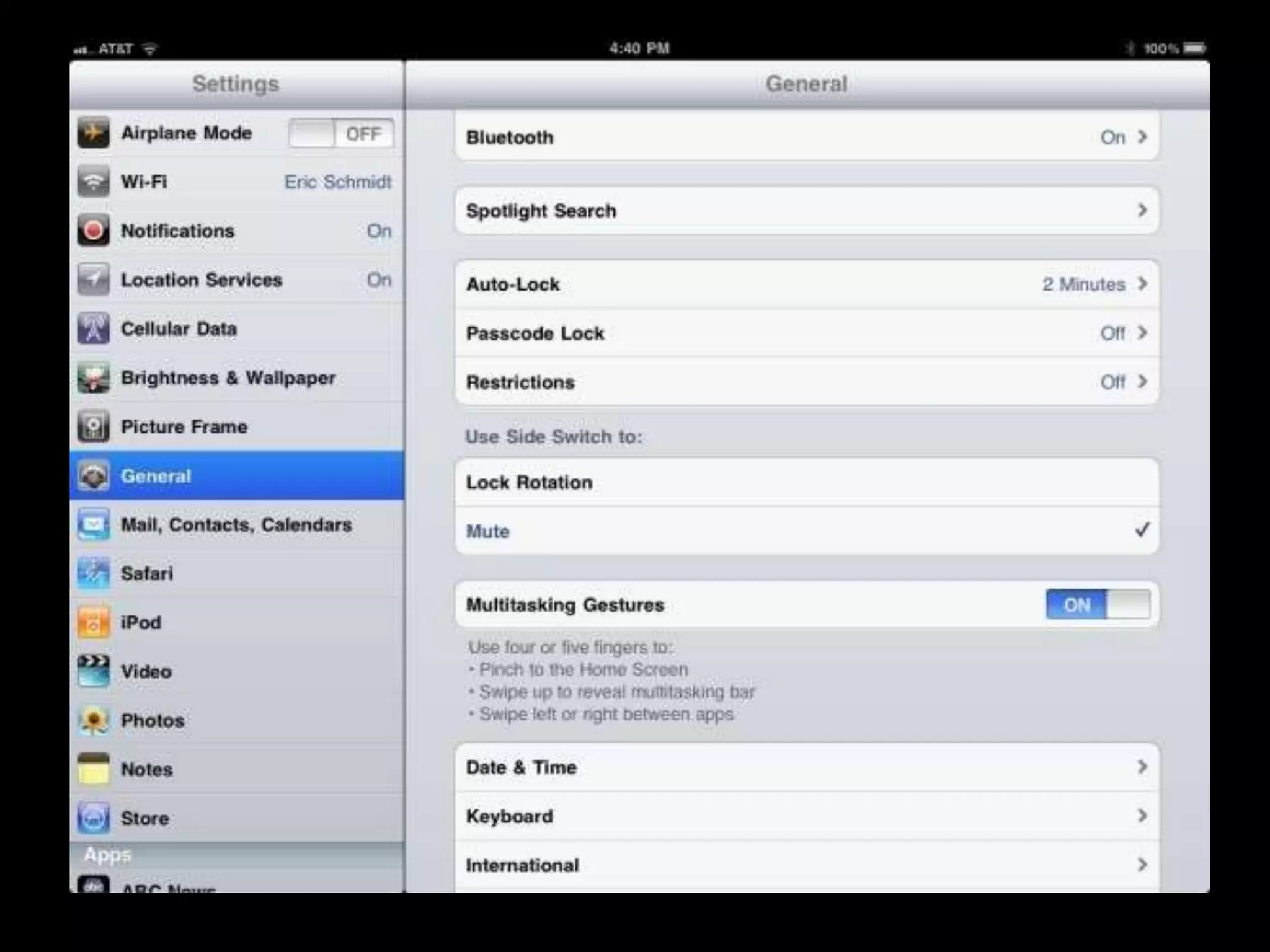 Nui touchscreen tech (Ipad)