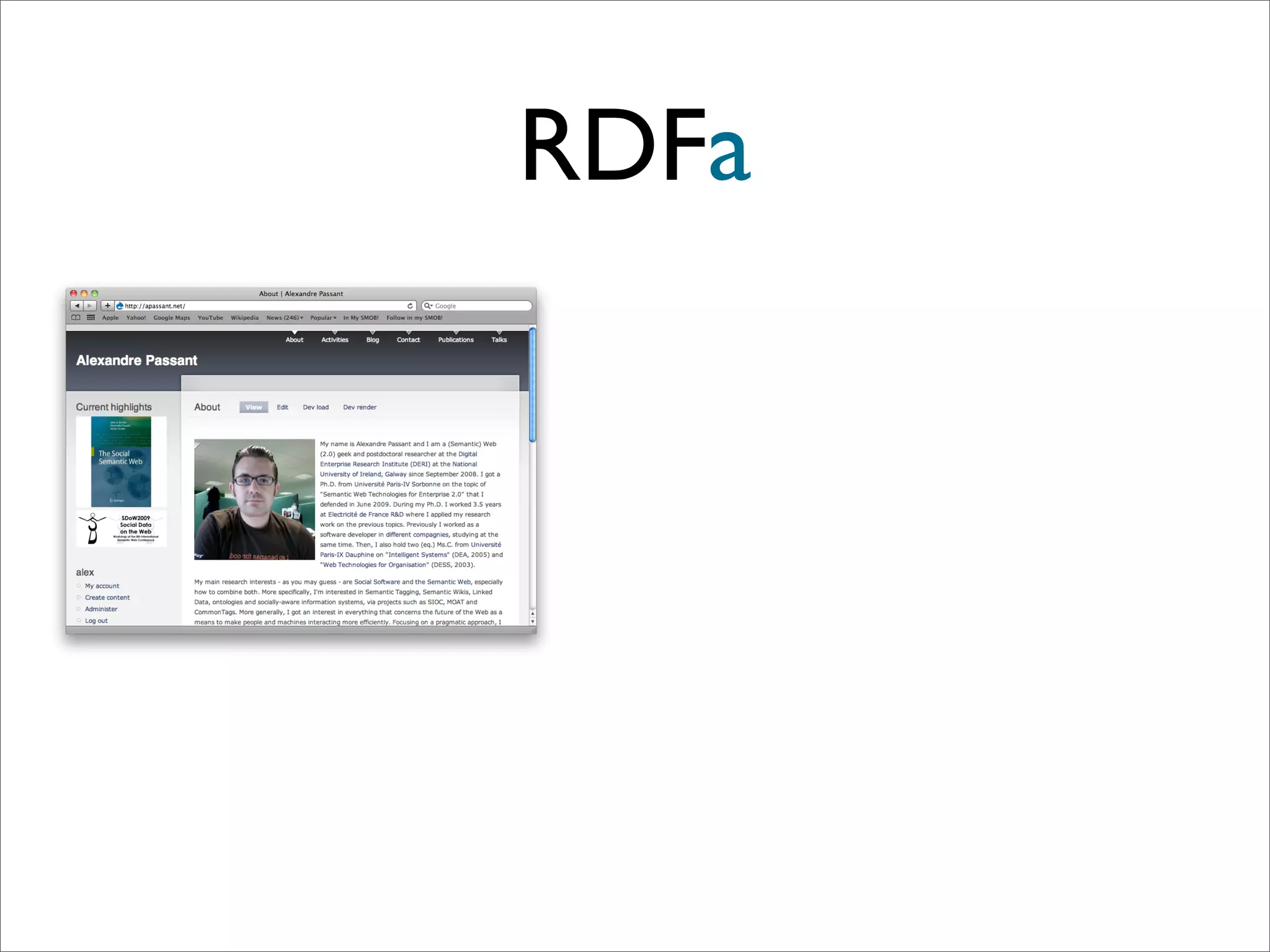 RDFa
 