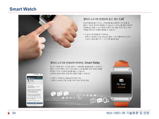 Smart Watch

54

NUI / WD / IR 기술동향 및 전망

 