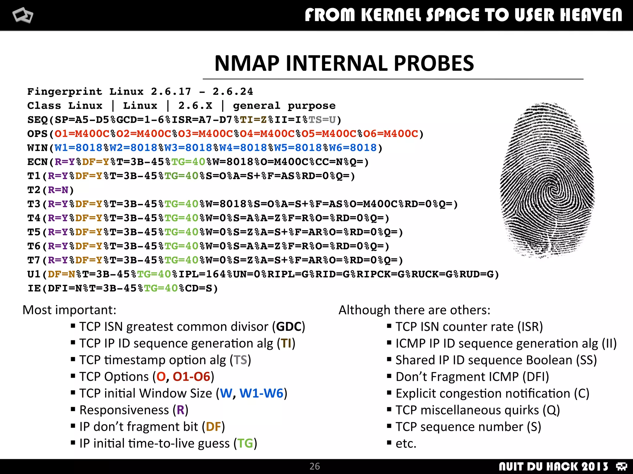 How	
  i	
  met	
  your	
  packetFrom	
  kernel	
  Space	
  to	
  user	
  Heaven
26
How	
  i	
  met	
  your	
  packetFrom	
  kernel	
  Space	
  to	
  user	
  HeavenFROM KERNEL SPACE TO USER HEAVEN
BITCH PLEASE ...
NUIT DU HACK 2013
 