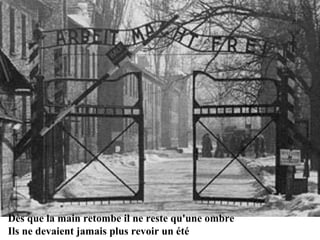 Dès que la main retombe il ne reste qu'une ombre Ils ne devaient jamais plus revoir un été 