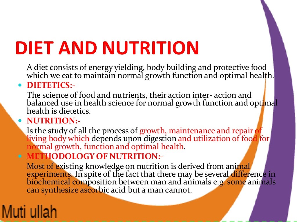 Nutrition and relation to biochemistry lecture no 1