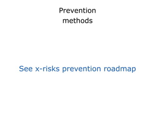 Prevention
methods
!
See x-risks prevention roadmap
 